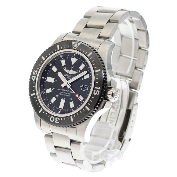 BREITLING Super Ocean 44 Special Y17393 Date Black Dial Automatic